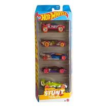Carrinhos Hot Wheels Stunt Tracks 1806 com 5 Carros - Mattel