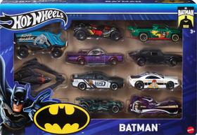 Carrinhos Hot Wheels Temáticos do Batman - Pacote com 10 Unidades Carrinhos Hot Wheels Temáticos do Batman - Pacote com 10 Unidades