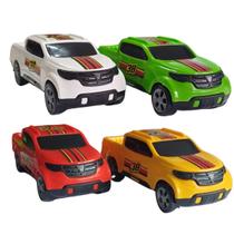 Carrinhos PickUp Brinquedo Miniatura infantil Cores Sortidas Diversão