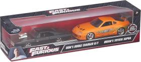 Carrinhos Velozes e Furiosos Dom Charger e Brian Supra Jada