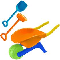 Carriola Com Acessórios Carrinho De Mão - Usual Brinquedos Carriola Com Acessórios Carrinho De Mão - Usual Brinquedos