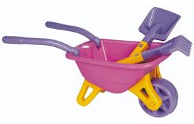 Carriola De Brinquedo Acessórios Praia Magic Toys 845 Rosa