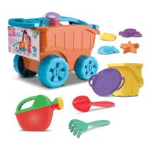 Carriola De Praia -c/ Balde-regador-forminhas e + Divertoys