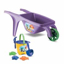 Carriola Infantil com Kit Praia - Tchuco Praia - Roxo - Samba Toys Carriola Infantil com Kit Praia - Tchuco Praia - Roxo - Samba Toys