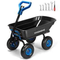 Carriola VIVOHOME 4 Pés³ 300 kg Rodas 10"