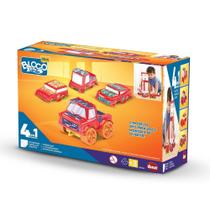 Carro 4 em 1 Blocolândia Click 5 Peças - Dismat XK106