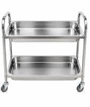 Carro auxiliar em Aço Inox 45x88x93 cm Haut 2 Planos Carro auxiliar em Aço Inox 45x88x93 cm Haut 2 Planos