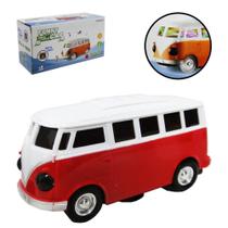 Carro Bate E Volta Kombi Com Som E Luz Colors A Pilha Na Cai - Oem