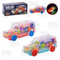 Carro Bate Volta Gear Transparente Com Sons e Luzes Toy King Carro Bate Volta Gear Transparente Com Sons e Luzes Toy King