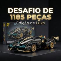 Carro Bloco De Montar Super Esportivo 1185 Peças Technic Luxo Com Caixa