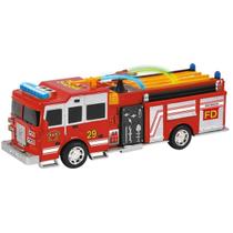Carro Bombeiro Bate E Volta Resgate Som Luzes 30 Cm Dm Toys