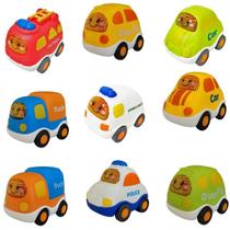 Carro brinquedo a fricção para criança cartoon car sortidos ms4212 om utilidades kit com 5 unidades