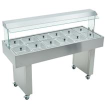 Carro Buffet Conjugado 4Cubas Gelox 8Cubas Termico Bbmm-12 12 Cubas 220V - Edanca Carro Buffet Conjugado 4Cubas Gelox 8Cubas Termico Bbmm-12 12 Cubas 220V - Edanca