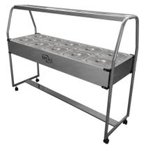 Carro Buffet Conjugado Duplo Spl513co 10 Cubas Quentes E 5 Frias 127V Spolu Carro Buffet Conjugado Duplo Spl513co 10 Cubas Quentes E 5 Frias 127V Spolu