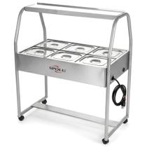 Carro Buffet Termico Spl-507 6 Cubas 127V - Spolu