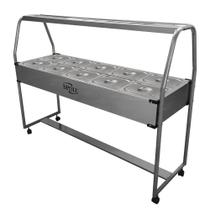 Carro Buffet Termico Spl513 10 Cubas Quentes 127V Spolu Carro Buffet Termico Spl513 10 Cubas Quentes 127V Spolu