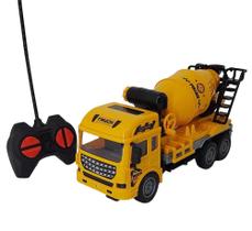 Carro Caminhão De Construção Betoneira Controle remoto ComandoTotal Pòwer Speed 23CM - ARKTOYS Carro Caminhão De Construção Betoneira Controle remoto ComandoTotal Pòwer Speed 23CM - ARKTOYS