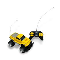 Carro Carrinho Caminhão Pick Up 4X4 De Controle Remoto Amarelo Para Criança De 4 Anos Recarregável