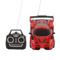 Carro Carrinho Controle Remoto Esportivo Com Luz Vermelho