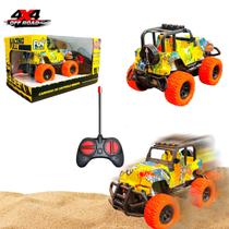 Carro Carrinho Controle Remoto Jipe 4x4 Off Road Trilha 4 Canais