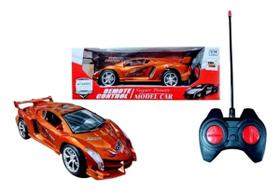 Carro Carrinho Controle Remoto Total Super Car Power Brinquedo(Laranja)