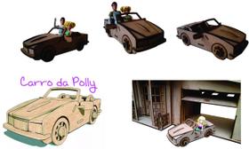 Carro Carrinho Conversível Polly Mdf Poly Pocket - Darama