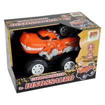 Carro Carrinho De Brinquedo Monster Dinossauro Com Luz