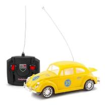 Carro Carrinho De Controle Remoto Fusca Retro Beetle