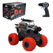 Carro Carrinho de Controle Remoto Off Road Função Total Brinquedo Crianças Ação - Branco Beast - Toys e Toys