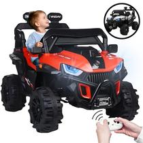Carro Carrinho Elétrico Infantil Mini Quadriciclo Brinquedo Bateria 12v Recarregável Controle Remoto - ATENTU