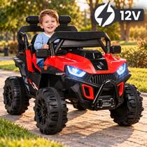Carro Carrinho Elétrico Infantil Mini Quadriciclo Brinquedo Bateria 12v Recarregável Controle Remoto - ATENTU