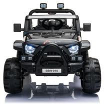 Carro Carrinho Elétrico Infantil Motorizado Criança Mini Jipe Bateria 12v Bivolt 2 Lugares Com Controle Remoto Mp3 Usb