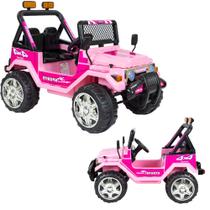 Carro Carrinho Elétrico Infantil Motorizado Criança Mini Jipe Bateria 12v Bivolt 2 Lugares Com Controle Remoto Mp3 Usb Rosa Carro Carrinho Elétrico Infantil Motorizado Criança Mini Jipe Bateria 12v Bivolt 2 Lugares Com Controle Remoto Mp3 Usb Rosa