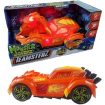 Carro Carrinho Monster Moverz Converterz Com Luz e Som F01221 - Fun