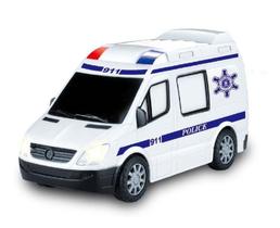 Carro Carrinho Polícia C/ Controle Remoto Luz E Som 20,5cm Sirene Policial Resgate Resistente - Zoop - Zoop Toys