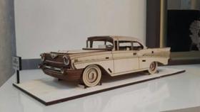 Carro Chevrolet em Miniatura 3D Corte à Laser em MDF - Neusa Artesanatos