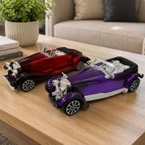 Carro Colecionável Brinquedo Miniatura Retrô Classic Kit 2pç Carro Colecionável Brinquedo Miniatura Retrô Classic Kit 2pç