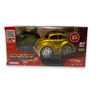 Carro - Com Controle Remoto - Racing Club Tunning - Fusca Dourado - ZP00117 LUMINUS IMPORTACAO E