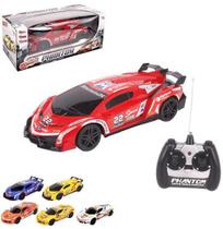 Carro com controle remoto sem fio phantom colors 7 funcoes com luz a pilha na caixa wellkids - WELLM