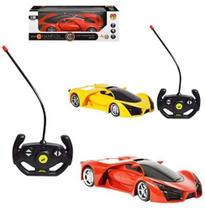 Carro com controle remoto sem fio sport com luz a pilha na caixa - Dm brasil