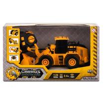 Carro Construção de Controle Remoto com 6 Funções e Pá Móvel Escavadeira Multikids Carro Construção de Controle Remoto com 6 Funções e Pá Móvel Escavadeira Multikids