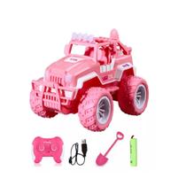 Carro controle jeep rosa 36813d Carro controle jeep rosa 36813d