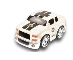 Carro controle pick up pilha branco - LUMINUS