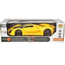 Carro Controle Remoto Champion SPORT Amarelo sem Fio Recarregavel DM TOYS DMT5050 Carro Controle Remoto Champion SPORT Amarelo sem Fio Recarregavel DM TOYS DMT5050