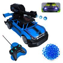 Carro Controle Remoto escala 1,20 Atira bolinhas de Gel E Acende Farol