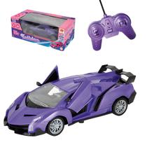 Carro Controle Remoto Fashion Abre as Portas - Roxo Carro Controle Remoto Fashion Abre as Portas - Roxo