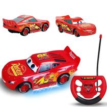 Carro Controle Remoto Infantil Brinquedo Corrida Vermelho Presente Dia das Crianças