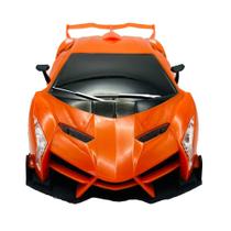 Carro controle remoto mega racing laranja brink+