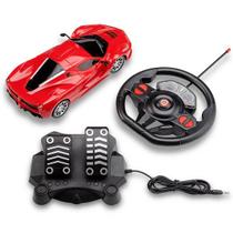 Carro Controle Remoto Racing Control Speed Multikids Vermelho BR1142