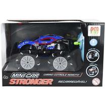 Carro Controle Remoto sem Fio Mini CAR Stronger Recarregavel DMT TOYS DMT7093 Azul Carro Controle Remoto sem Fio Mini CAR Stronger Recarregavel DMT TOYS DMT7093 Azul